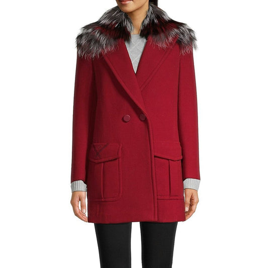 Fendi Fur Collar Wool Coat $5500.00 Fendi Luzworld