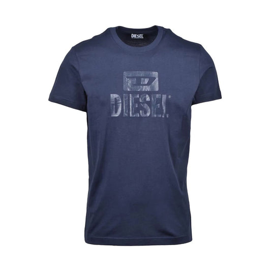 Diesel Blue Cotton T-Shirt $139.00 Diesel Luzworld