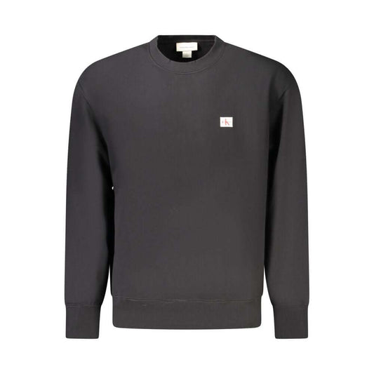 Calvin Klein Black Cotton Men Sweater $222.00 Calvin Klein Luzworld