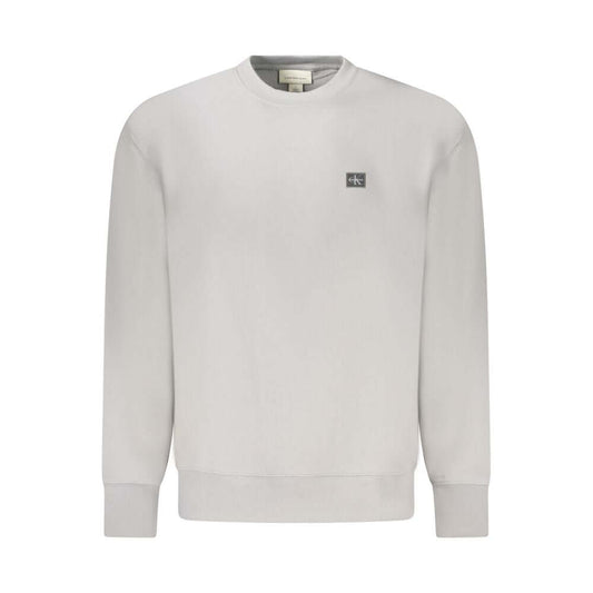 Calvin Klein Gray Cotton Men Sweater $221.00 Calvin Klein Luzworld