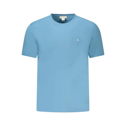 Calvin Klein Blue Cotton Men T-Shirt $132.00 Calvin Klein Luzworld