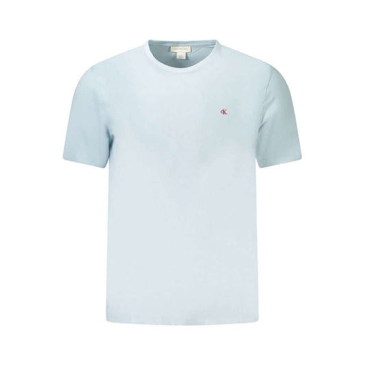 Calvin Klein Blue Cotton Men T-Shirt $132.00 Calvin Klein Luzworld