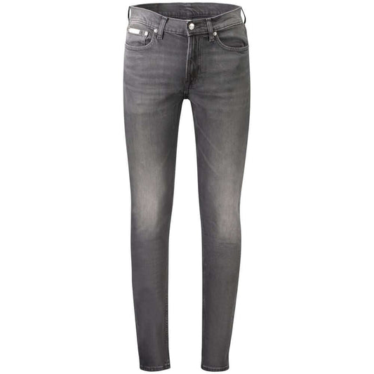 Calvin Klein Black Cotton Men's Slim Taper Jeans $237.00 Calvin Klein Luzworld
