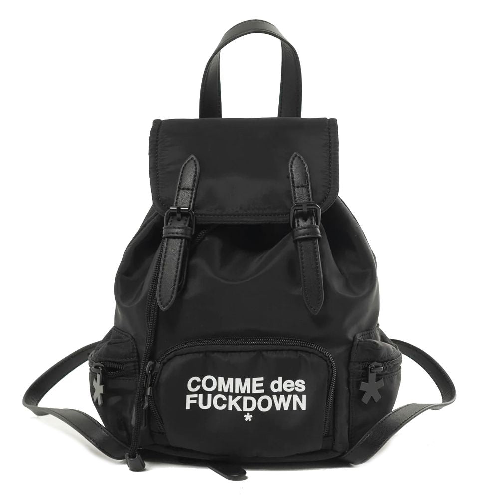 Comme Des Fuckdown Black Nylon Backpack $201.00 Comme Des Fuckdown Luzworld