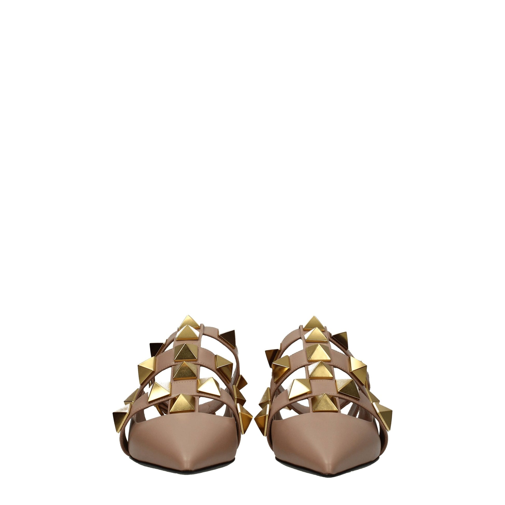 Valentino Garavani Pink Leather Flat Sandals $1738.00 Valentino Garavani Luzworld