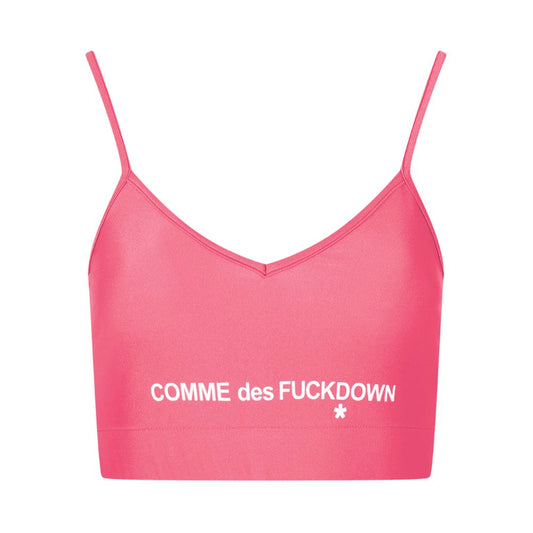 Comme Des Fuckdown Pink Polyester Women Top $131.00 Comme Des Fuckdown Luzworld