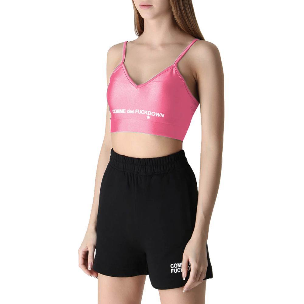 Comme Des Fuckdown Pink Polyester Women Top $131.00 Comme Des Fuckdown Luzworld