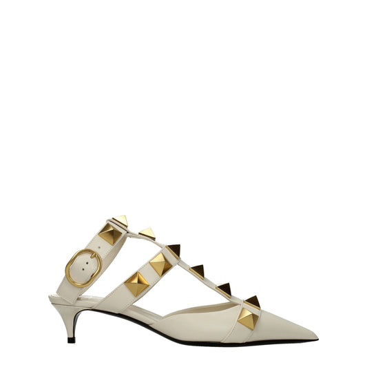Valentino Garavani Beige Leather Stiletto Heels Sandals $1788.00 Valentino Garavani Luzworld