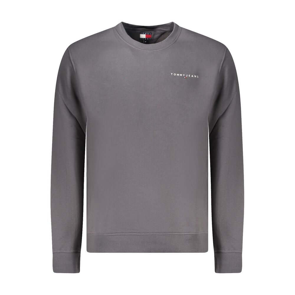 Tommy Hilfiger Gray Cotton Men Sweater $205.00 Tommy Hilfiger Luzworld