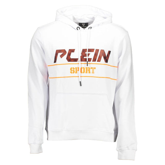 Plein Sport White Cotton Sweatshirt $610.00 Plein Sport Luzworld