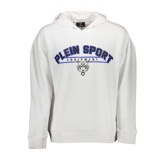 Plein Sport White Cotton Men Sweater $596.00 Plein Sport Luzworld
