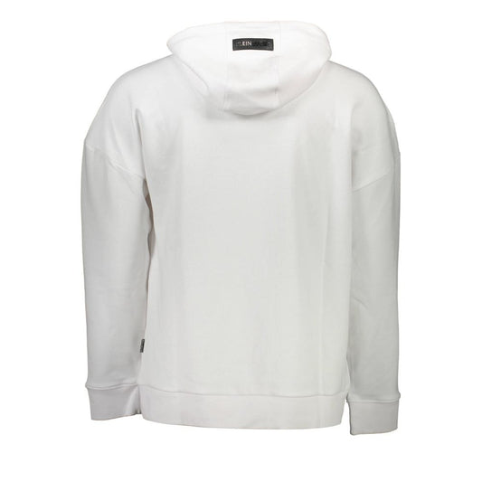 Plein Sport White Cotton Men Sweater $596.00 Plein Sport Luzworld