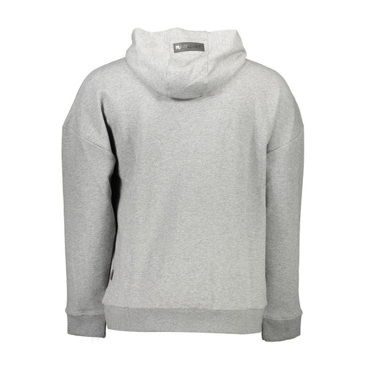 Plein Sport Gray Cotton Men's Hooded Sweater $569.00 Plein Sport Luzworld