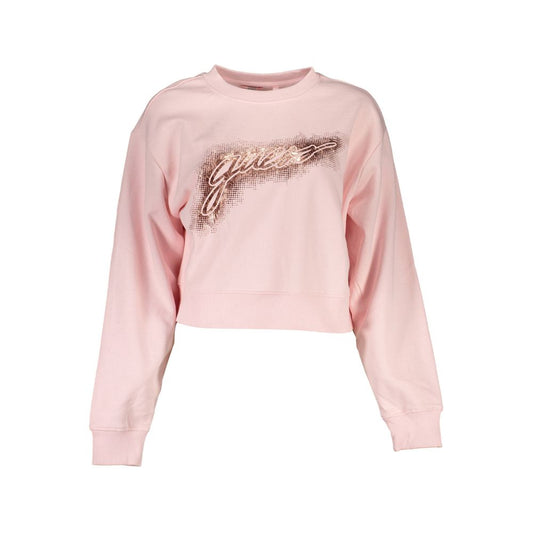 Guess Jeans Pink Cotton Men Sweater $191.00 Guess Jeans Luzworld