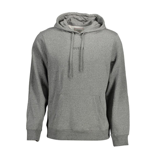 Guess Jeans Gray Organic Cotton Men Sweater $208.00 Guess Jeans Luzworld