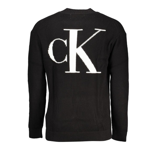 Calvin Klein Black Cotton Sweater $265.00 Calvin Klein Luzworld