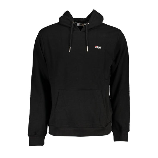 Fila Black Cotton Men Sweater with Hood $195.00 Fila Luzworld