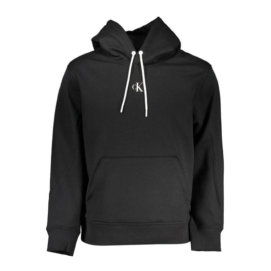 Calvin Klein Black Polyester Men Sweater with Hood $265.00 Calvin Klein Luzworld