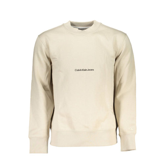 Calvin Klein Beige Cotton Men Sweater $218.00 Calvin Klein Luzworld