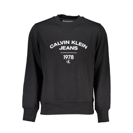 Calvin Klein Black Cotton Men Sweater $218.00 Calvin Klein Luzworld