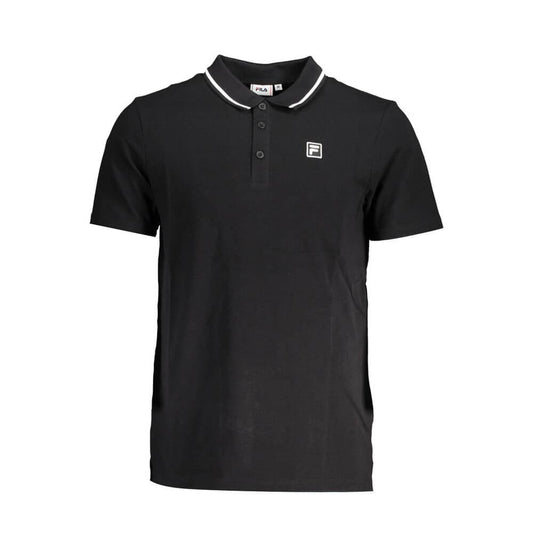 Fila Black Cotton Polo Shirt $161.00 Fila Luzworld