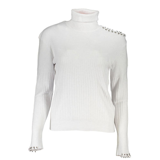 Patrizia Pepe Gray Cotton Sweater $638.00 Patrizia Pepe Luzworld