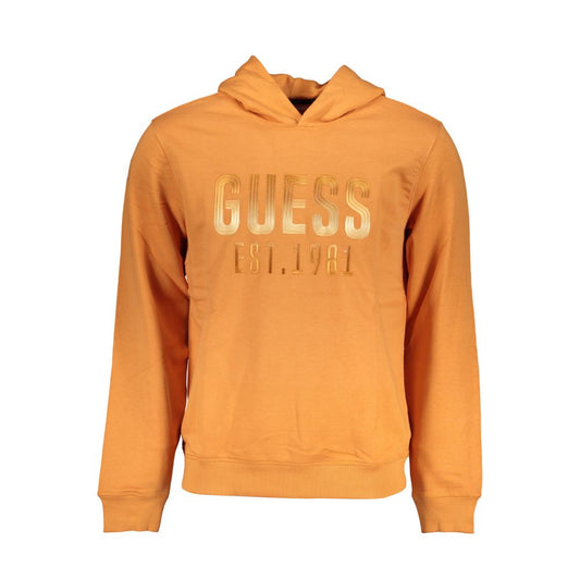 Guess Jeans Orange Cotton Men Sweater $222.00 Guess Jeans Luzworld