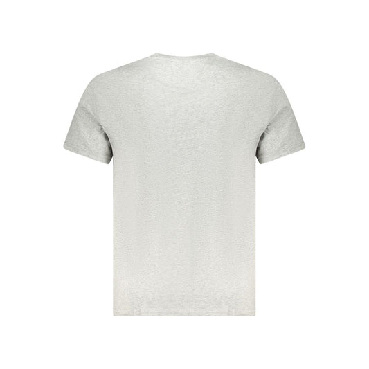 Tommy Hilfiger Gray Cotton Men T-Shirt $124.00 Tommy Hilfiger Luzworld