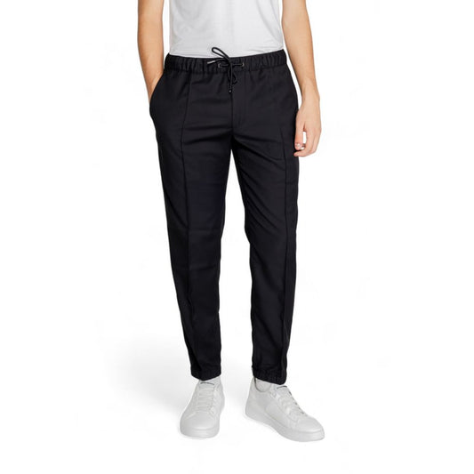 Armani Exchange Black Polyester Pant $243.00 Armani Exchange Luzworld