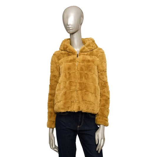 Baldinini Trend Yellow Polyester Women Jacket $586.00 Baldinini Trend Luzworld