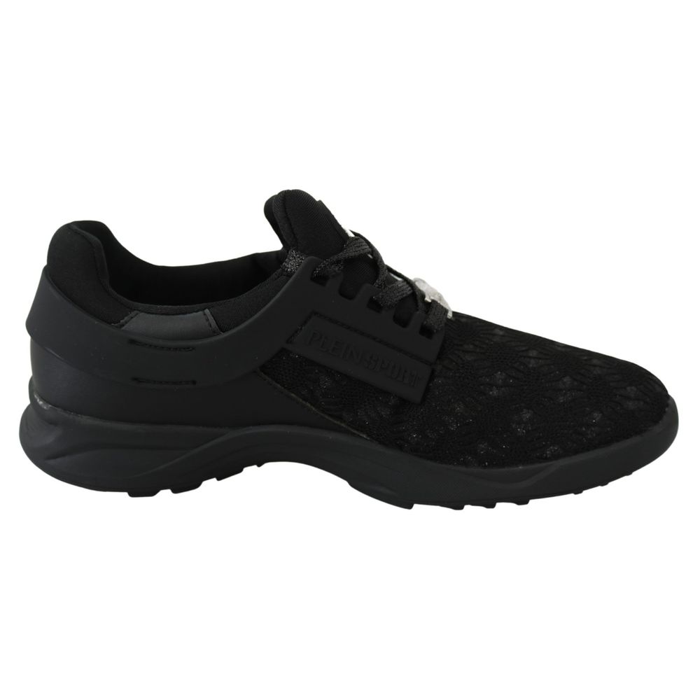 Plein Sport Black Polyester Sneaker $1205.00 Plein Sport Luzworld