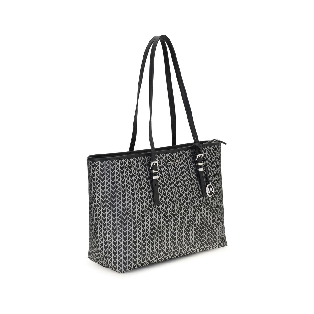 Michael Kors Quinn large jacquard logo Tote Bag $718.00 Michael Kors Luzworld