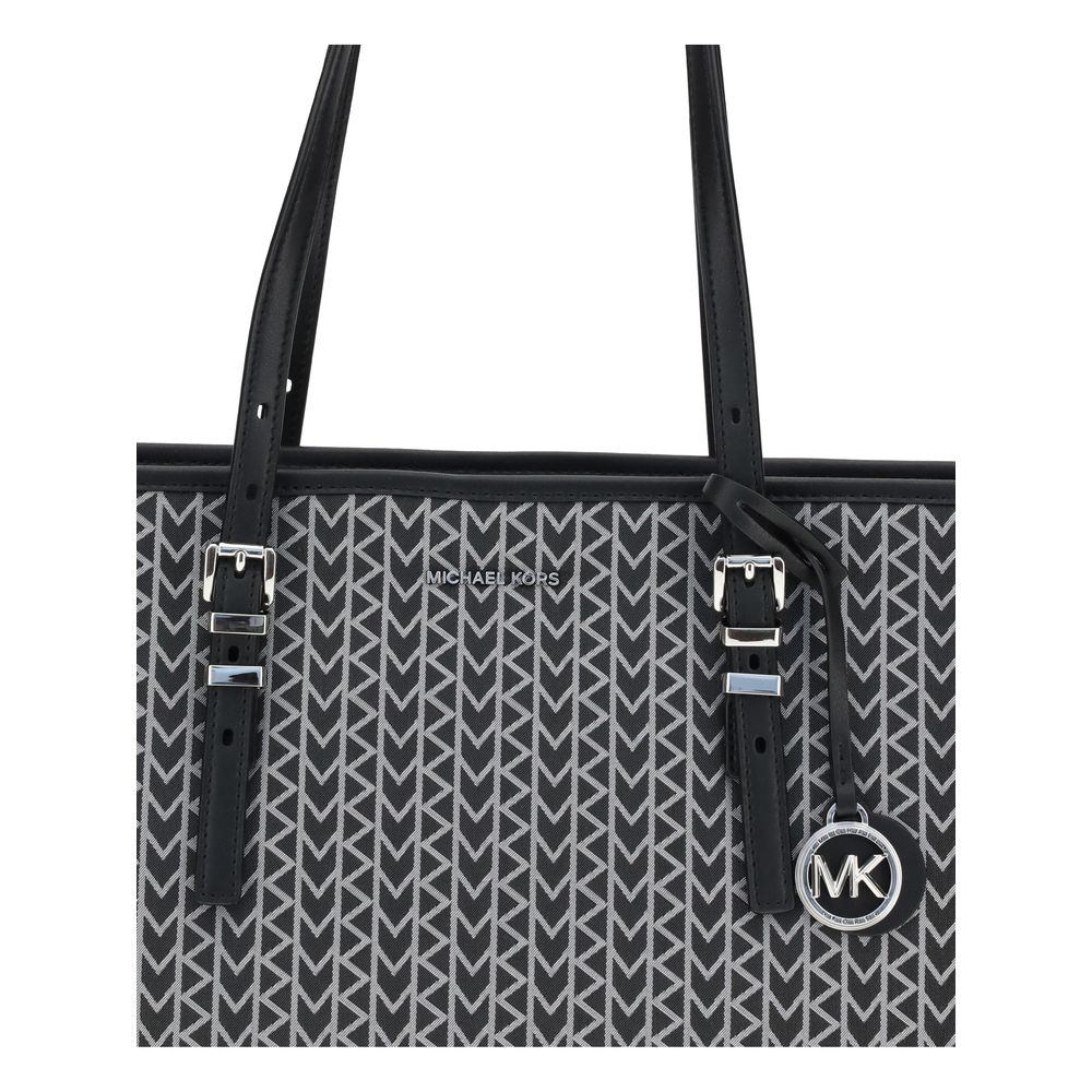 Michael Kors Quinn large jacquard logo Tote Bag $718.00 Michael Kors Luzworld