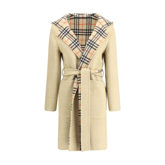 Burberry Reversible wool robe Coat $6101.00 Burberry Luzworld