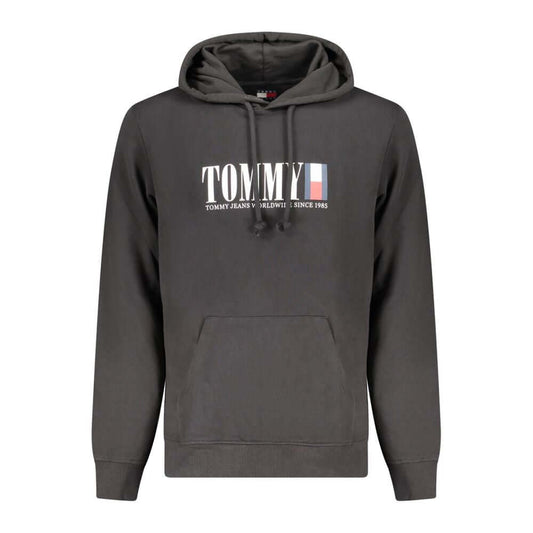 Tommy Hilfiger Black Cotton Men Sweater $222.00 Tommy Hilfiger Luzworld