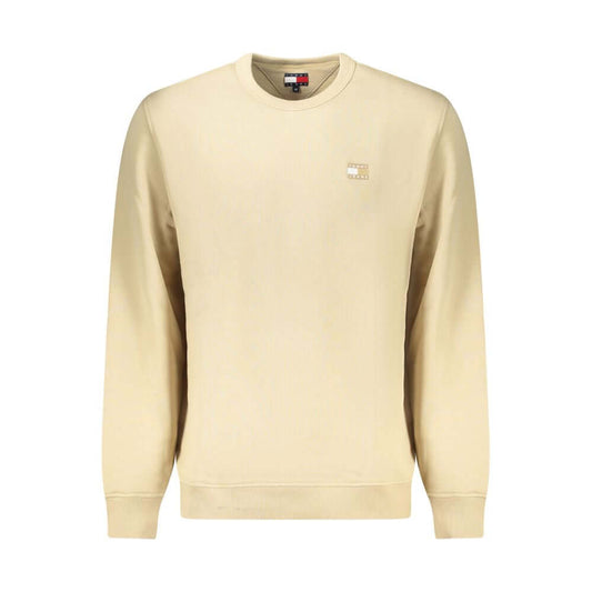 Tommy Hilfiger Beige Cotton Men Sweater $222.00 Tommy Hilfiger Luzworld