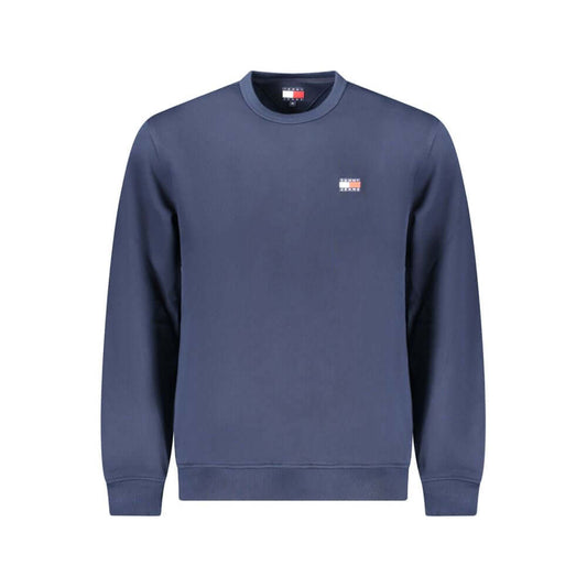 Tommy Hilfiger Blue Cotton Men Sweater $222.00 Tommy Hilfiger Luzworld