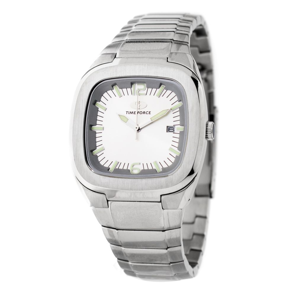 Time Force Silver Stainless Steel Watch $172.00 Time Force Luzworld