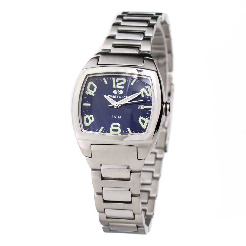 Time Force Silver Stainless Steel Watch $194.00 Time Force Luzworld