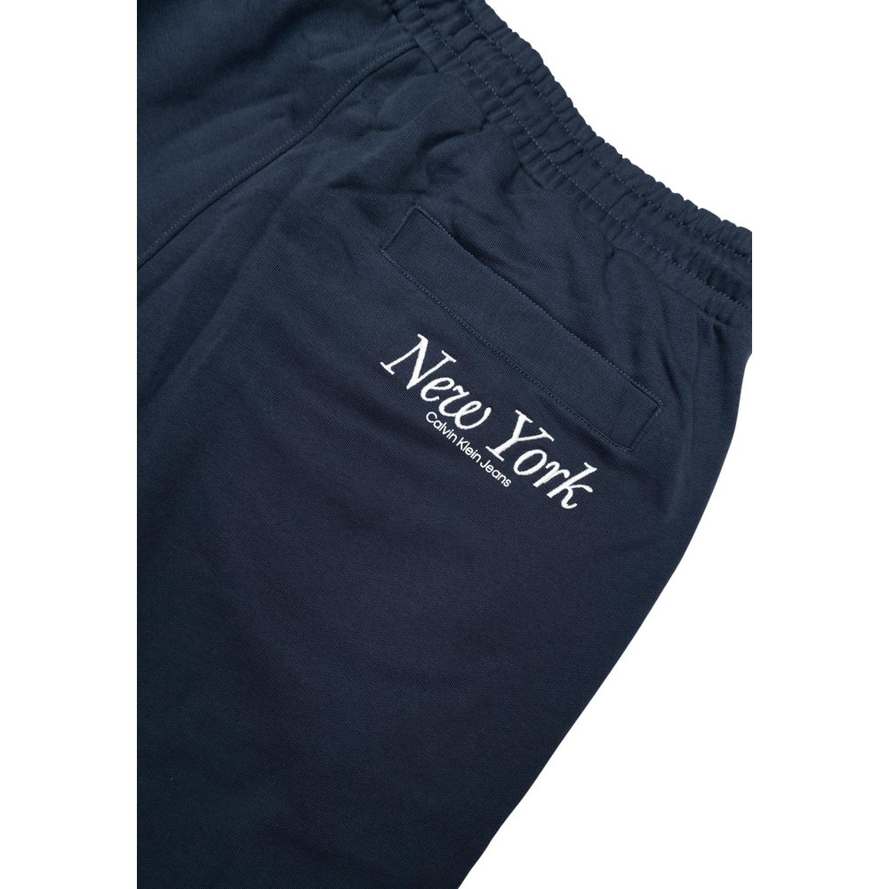 Calvin Klein Jeans Blue Organic Cotton Joggers Workout Pant $200.00 Calvin Klein Jeans Luzworld