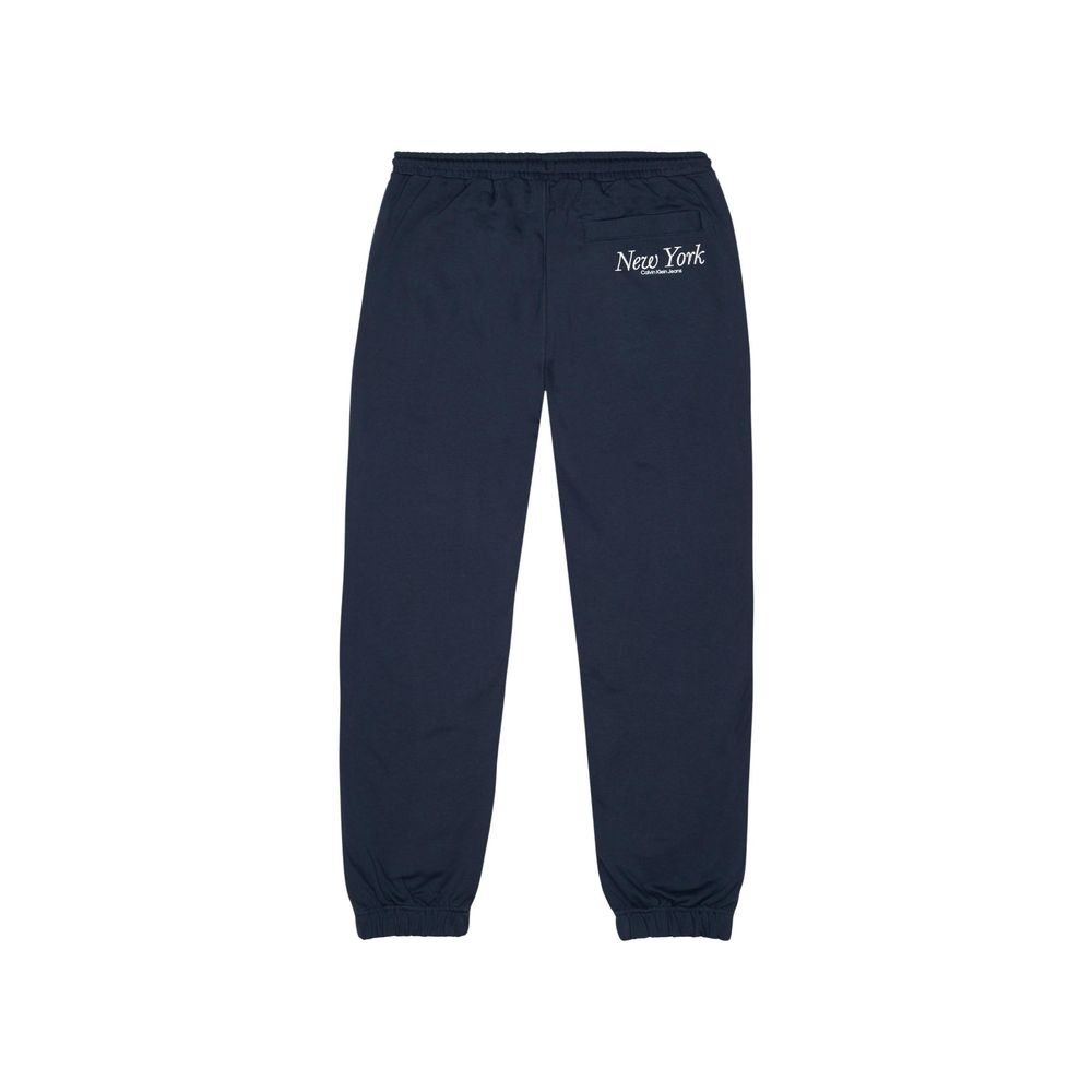 Calvin Klein Jeans Blue Organic Cotton Joggers Workout Pant $200.00 Calvin Klein Jeans Luzworld