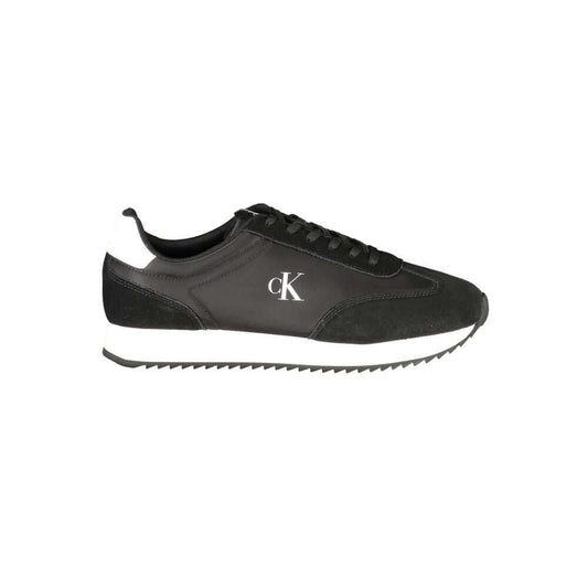 Calvin Klein Black Leather Men Sneaker $244.00 Calvin Klein Luzworld