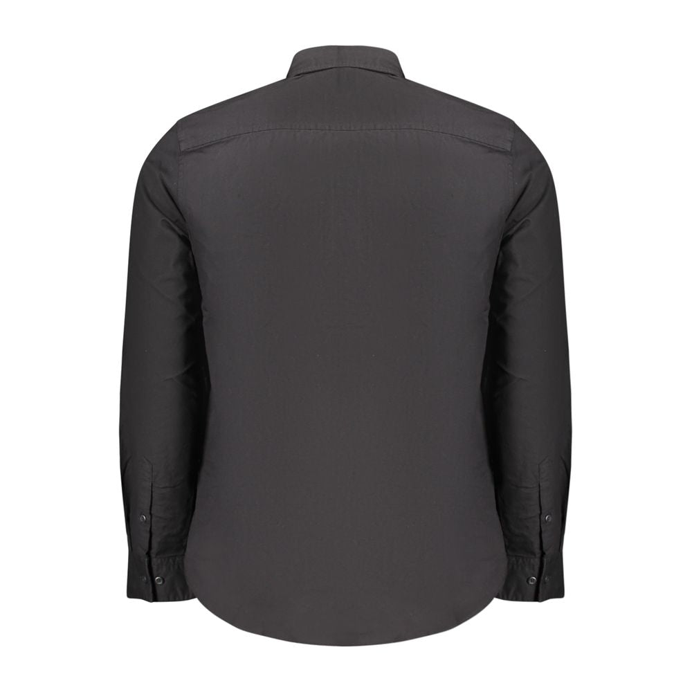 Calvin Klein Black Cotton Men Shirt $228.00 Calvin Klein Luzworld