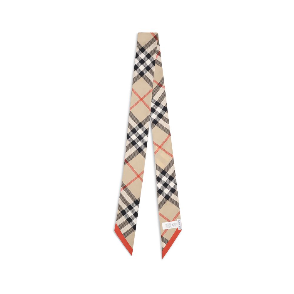 Burberry Silk Check Scarf $411.00 Burberry Luzworld