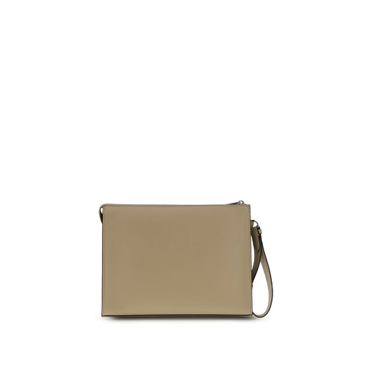 Fendi Leather and FF canvas Clutch $2358.00 Fendi Luzworld
