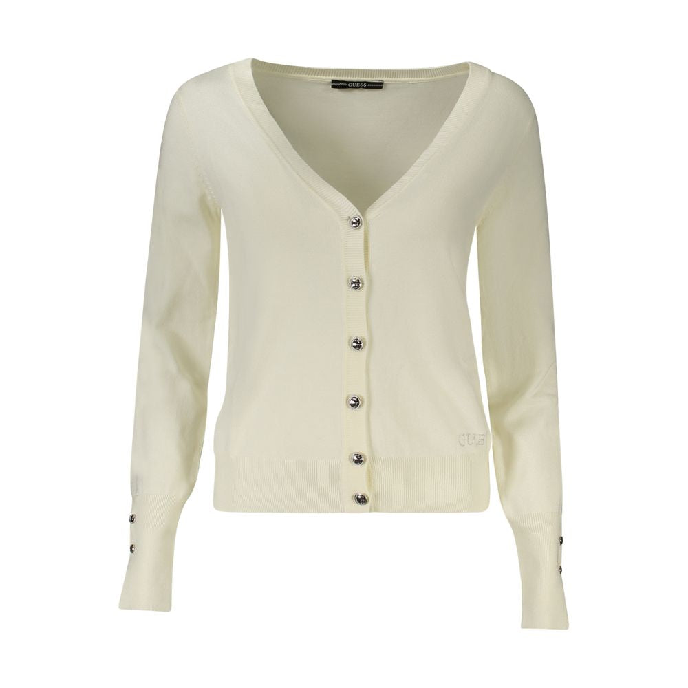 Guess Jeans White Viscose Women Sweater $230.00 Guess Jeans Luzworld