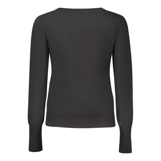 Guess Jeans Black Viscose Women Cardigan
