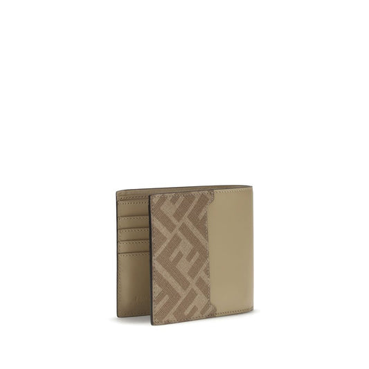 Fendi FF leather and canvas bifold Wallet $902.00 Fendi Luzworld