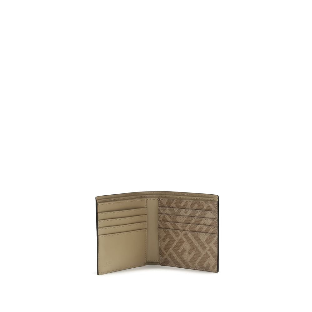 Fendi FF leather and canvas bifold Wallet $902.00 Fendi Luzworld