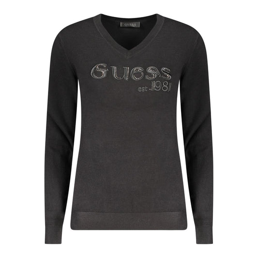 Guess Jeans Black Viscose Women Sweater $213.00 Guess Jeans Luzworld